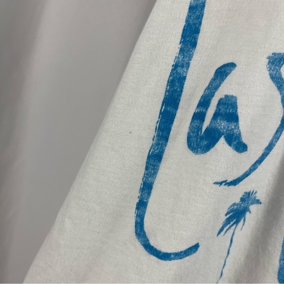 Cotton Heritage Large Las Vegas Beach Tropical Vacation Tank Top Flowy Loose - Picture 4 of 7